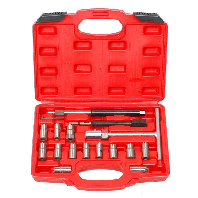 Arquivo do kit de manutenção-ferramenta de assento do injetor do motor diesel 17PC-DNR017